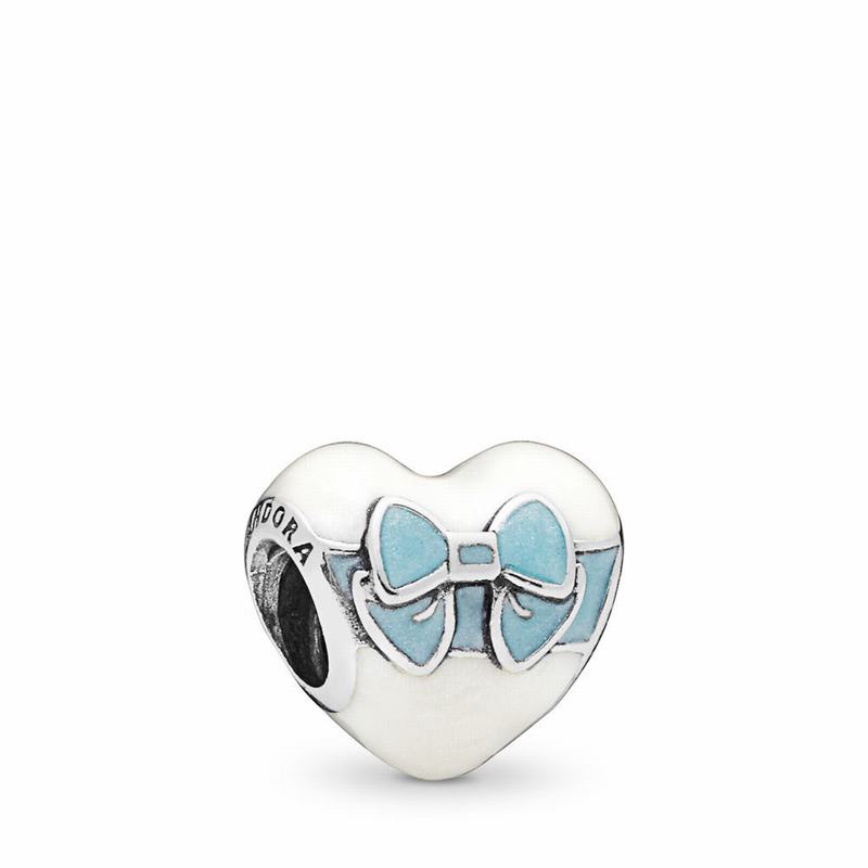 Pandora White Day Love Charm Europe - Sterling Silver/Enamel - 158634YNG